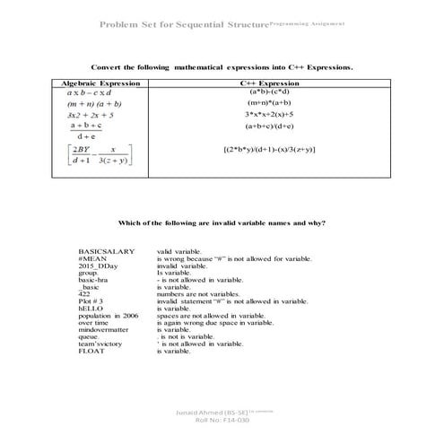 Junaid program assignment