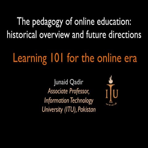 Learning 101 for the online era