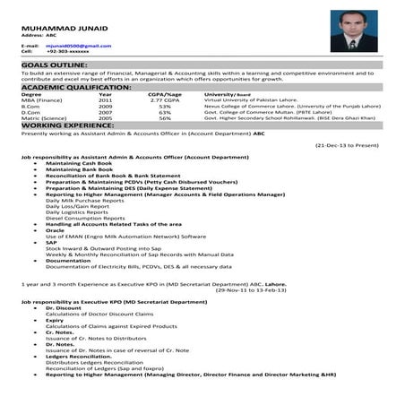 Junaid resume | PDF