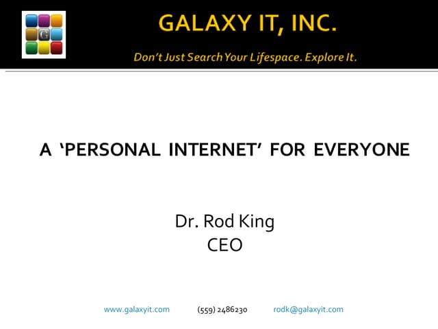 A Personal Internet For Everyone