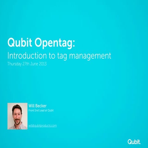 Introduction to tag management webinar 