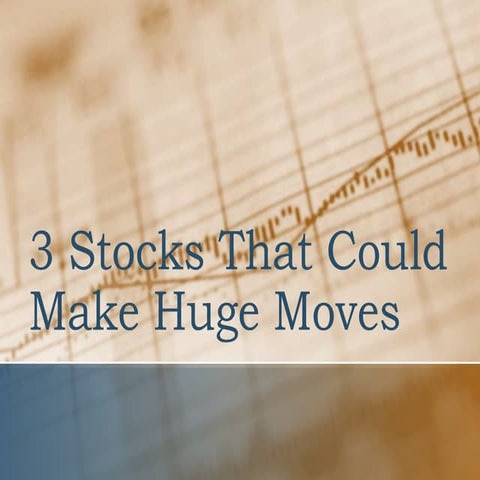 3 Stocks that could make huge moves this week.