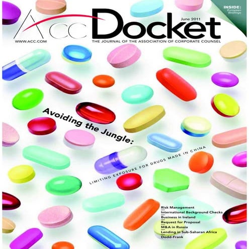 June 2011 Acc Docket Developing Effective Relationships With Business Partner...