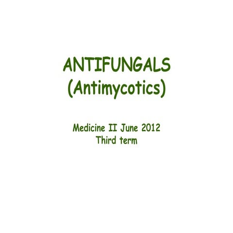  antifungals and antivirals drugs