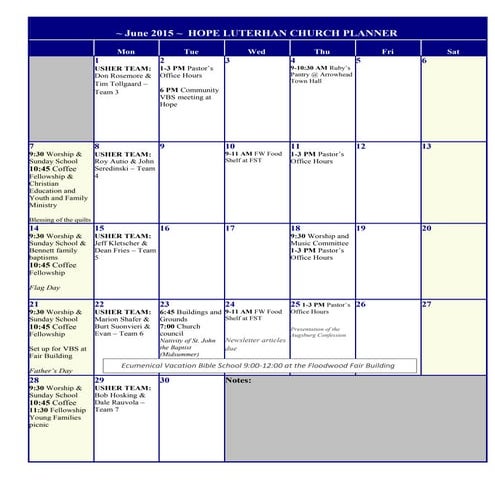 June 2015 calendar | PDF