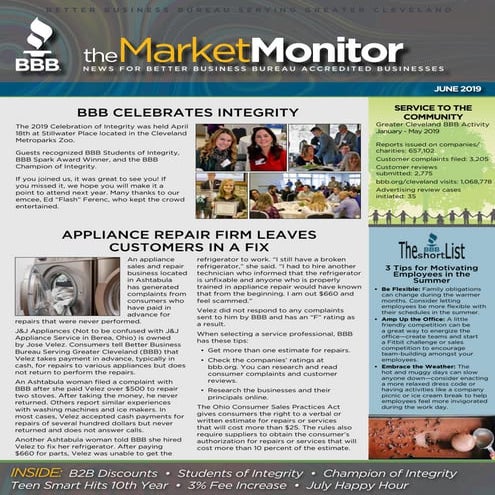 BBB Market Monitor: June 2019