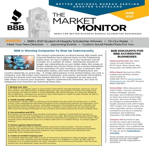 BBB Market Monitor: June2 021
