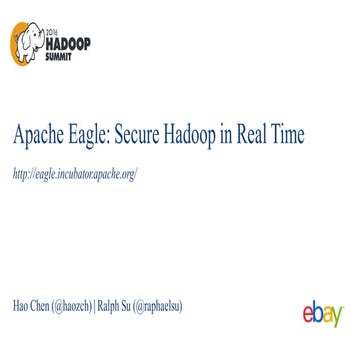 Apache Eagle: Secure Hadoop in Real Time