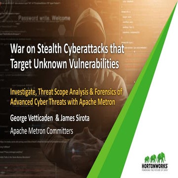 War on Stealth Cyberattacks that Target Unknown Vulnerabilities