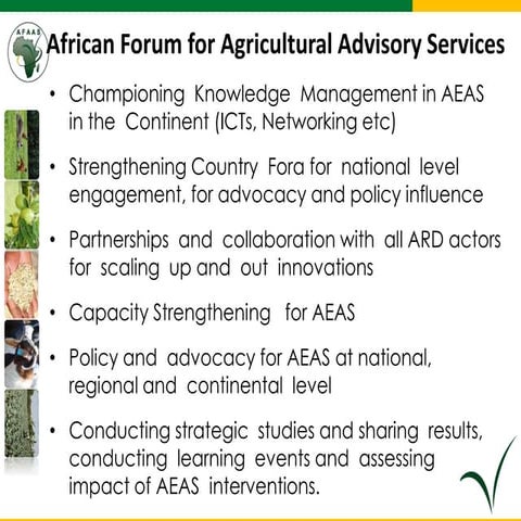 AGRA, AFAAS and RUFORUM background