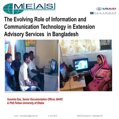 The Evolving Role of Information and Communication Technology in Extension Ad...