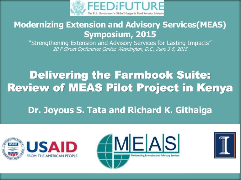 Delivering The Farmbook Suite Review Of Meas Pilot Project In Kenya