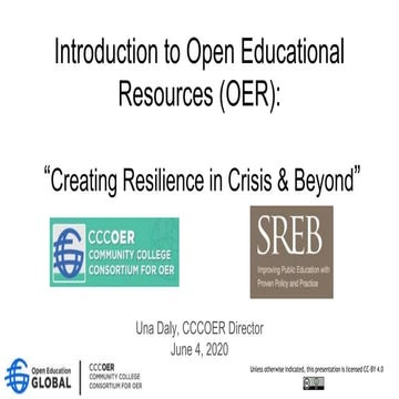 Introduction to OER with CCCOER