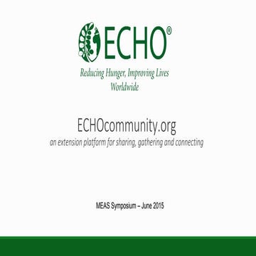 ECHO Extension Platform