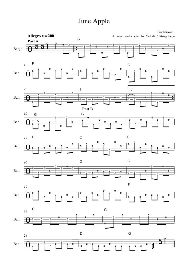 June Apple 5 string