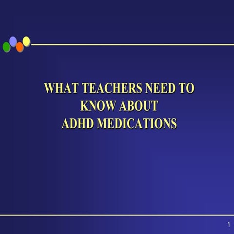 What Teachers Need to Know About ADHD Medications