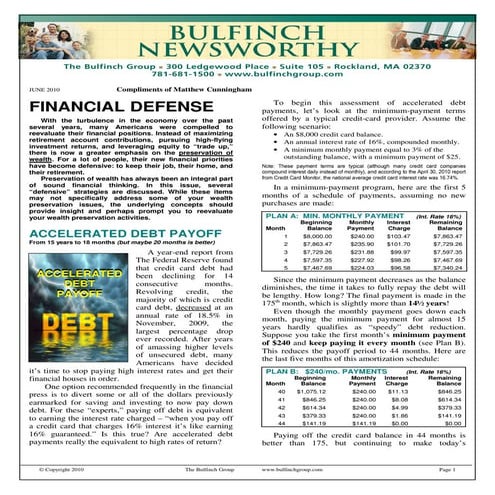 June Newsletter Matthew Cunningham