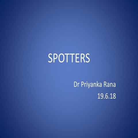 Radiology spotters