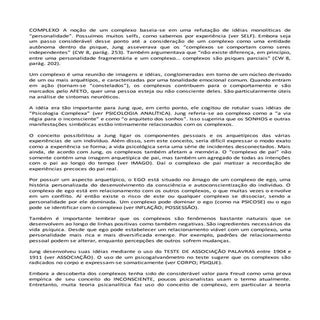 Jung   teoria dos complexos