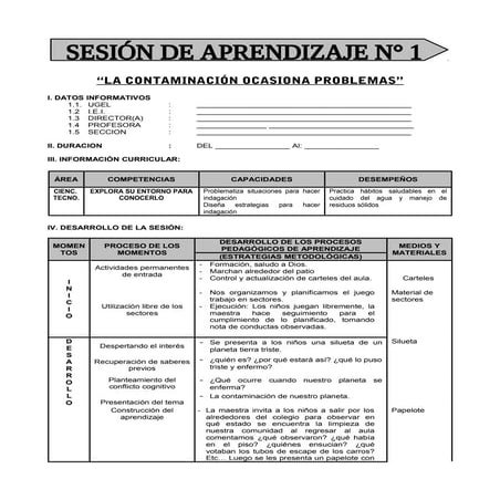 SESION DE APRENDIZAJE JUNIO 4 AÑOS