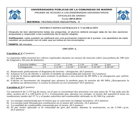PAU Tecnología Industrial-Junio 2014