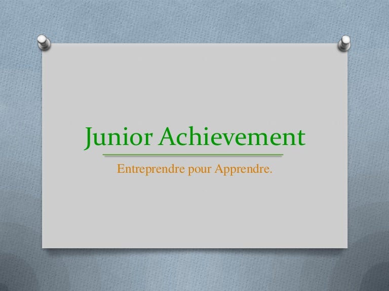 Junior achievement