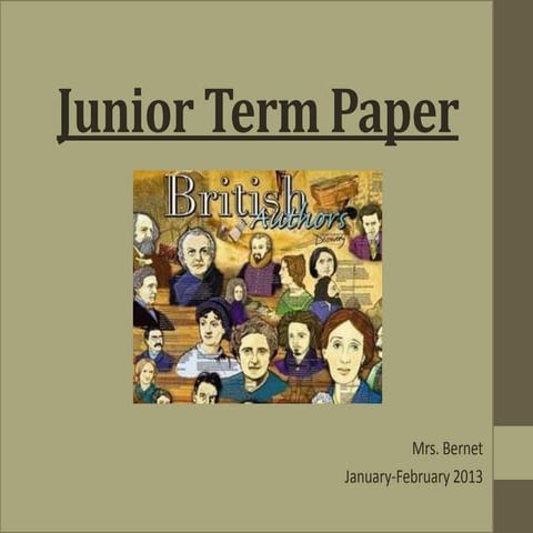 Junior term paper class 2