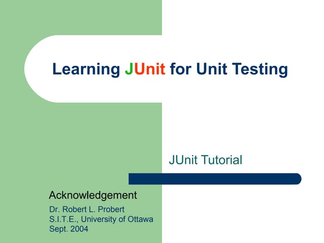 Junit | PPT