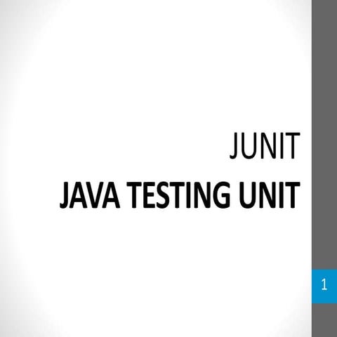 Junit | PPT