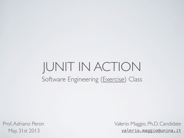 Junit in action