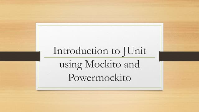 Junit mockito and  PowerMock in Java