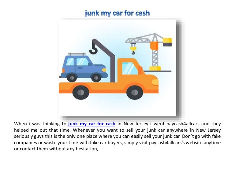 how do i junk my car for money