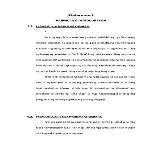 Junk shop psychology