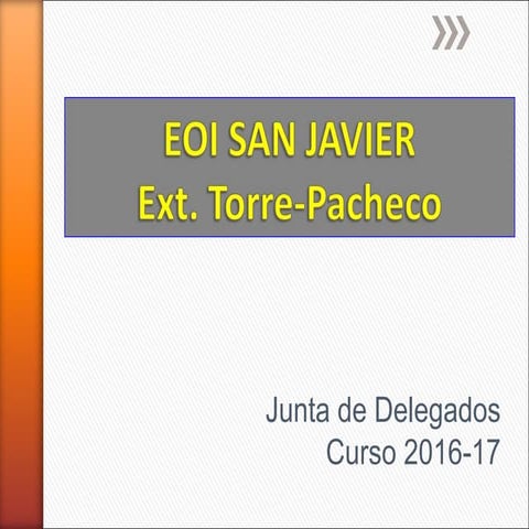 Junta delegados EOI Torre-Pacheco 2016-17
