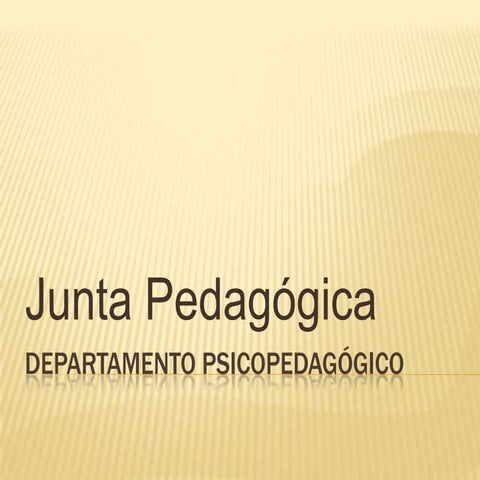 Junta pedagógica