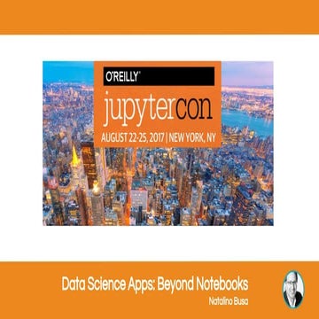 Data science apps powered by Jupyter Notebooks | PDF