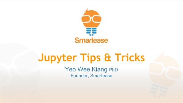 Jupyter Tips and Tricks