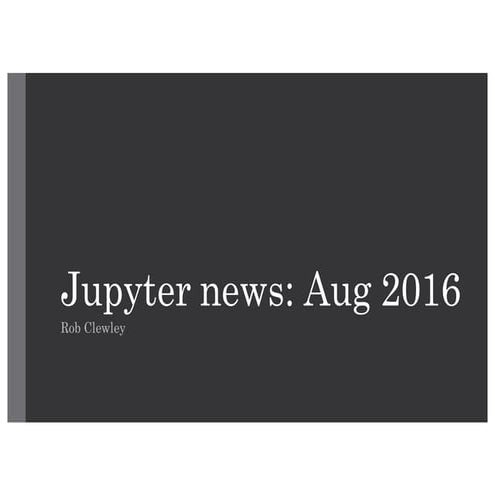 JupyterHub tutorial at JupyterCon | PDF