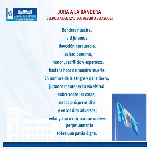Jura de la bandera de guatemala