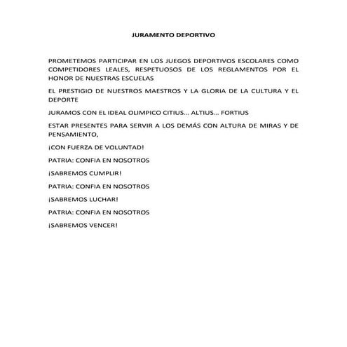 Juramento y protesta | DOCX