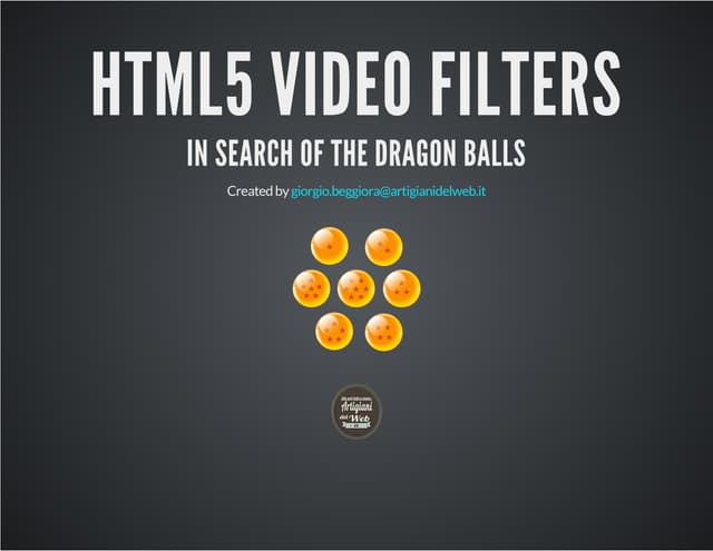 HTML5 video filters