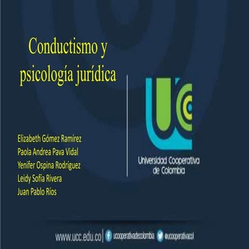 Juridica conductismo