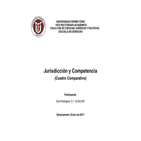 Jurisdicción y competencia