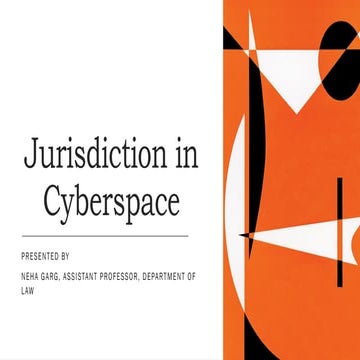 Jurisdictional Issues in Cyberspace.pptx