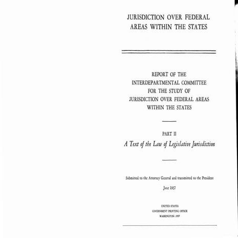 JURISDICTION OVER FEDERAL AREA