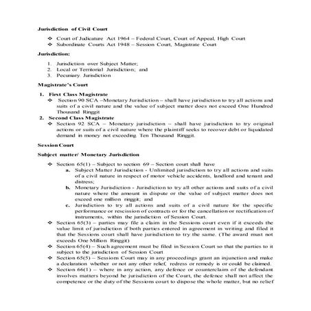 Jurisdiction of court