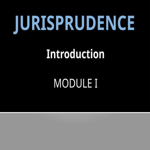 Jurisprudence Module 1.pptx Siurces of law