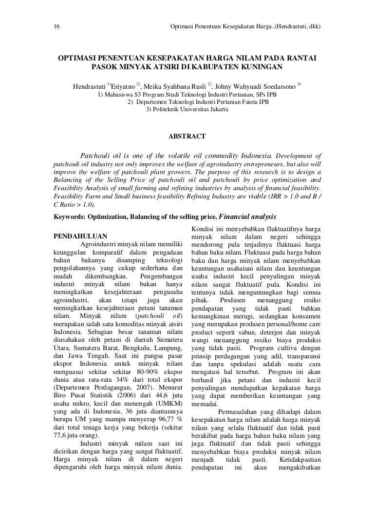 Jurnal 3optimasipenentuankesepakatanharganilampadarantaipasok… Jurnal 3optimasipenentuankesepakatanharganilampadarantaipasok…