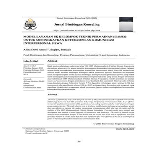 Jurnal teknik permainan (REFERENSI)