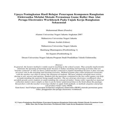 Jurnal hilman arafah